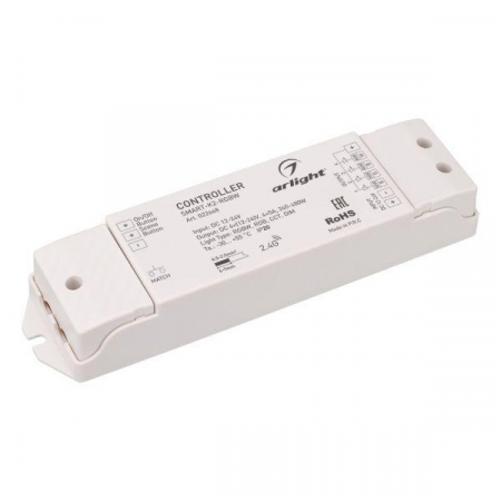 022668 Контроллер SMART-K2-RGBW (12-24В 4х5А 2.4G) IP20 пластик Arlight 