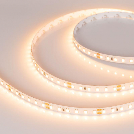 010346(2) Лента светодиодная RT-A120-8mm 24V Warm 2700К 2835 9.6Вт/м IP20 (уп.5м) Arlight 