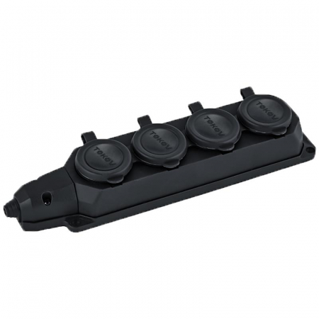 TKE-C05-KK4-Z Колодка удлинителя 4-м 16А с заземл. каучук TOKOV ELECTRIC 