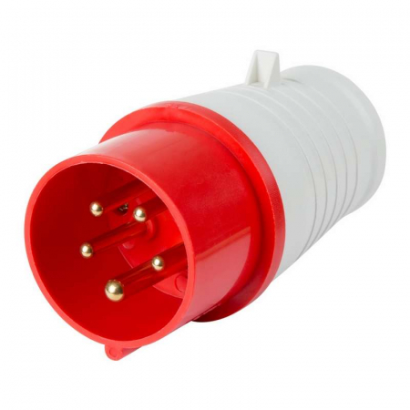 11-8902 Вилка 015 переносная 3Р+РЕ+N 16А 380В IP44 Rexant 