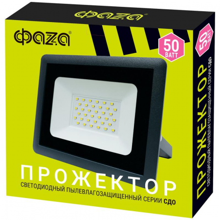 5032095 Прожектор светодиодный СДО-10 50Вт 6500К IP65 230В ДО GR ФАZА 
