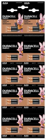 Б0051816 Элемент питания AAA/LR03-2BL Basic 2х10 5011646 (блист.20шт) Duracell 
