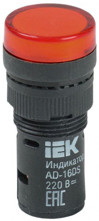 BLS10-ADDS-230-K04-16 Лампа светосигнальная AD16DS d16мм 230В AC красн. KARAT IEK 