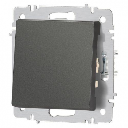 Б0063617 Кнопка Accent 6-109-07 10А-250В IP20 СУ графит Intro 