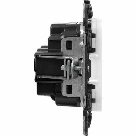 753721 Розетка 1-м СП Valena Allure 16А IP2X 250В 2P+E безвинтов. клеммы с лицев. панелью механизм бел. Leg 