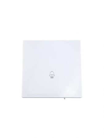 704-0288-103QC Кнопка звонка СП ZIMA IP20 безвинт. зажим бел. LEZARD 