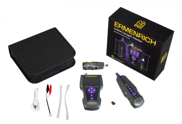 Измеритель длины кабеля NetGeeks NL80 фиолет. Ermenrich 85673