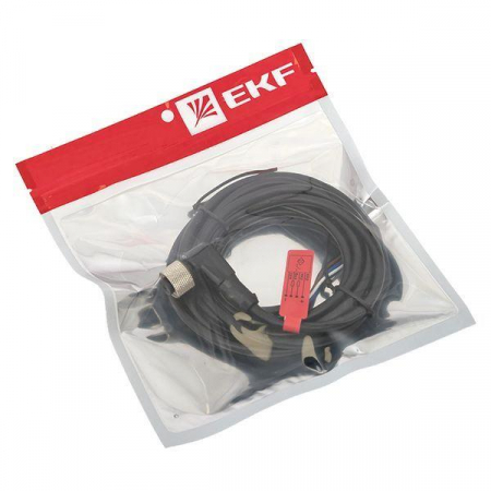 PLG-12L-4-2 Кабель-разъем М12 4-PIN угловой EKF 