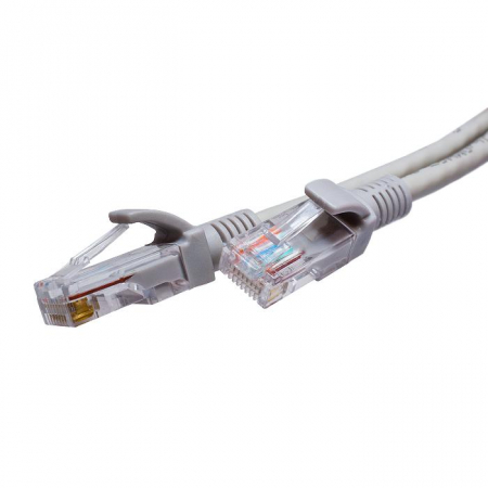 10-0144 Патч-корд U/UTP кат.5E 4х2х26AWG (7х0.16мм) Cu LSZH сер. 3м SUPRLAN 