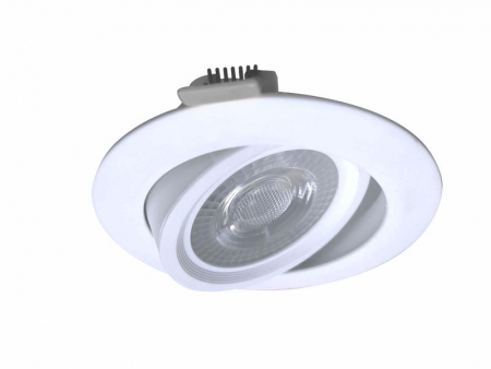 KDownRR7W6400K Светильник светодиодный Downlight RR 7Вт 180-265В 6400К кругл. поворотн. панель бел. КОСМОС KDownRR7W4600K