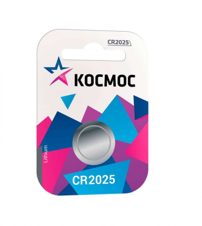 KOC20251BL Элемент питания литиевый CR2025 1хBL (блист.1шт) КОСМОС 