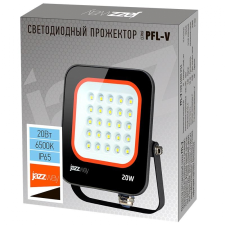 5039698 Прожектор светодиодный PFL-V 20Вт 6500К IP65 ДО JazzWay 
