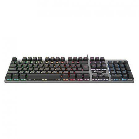 Б0060192 Клавиатура KG480 игровая проводная металл. с подсветкой черн. Intro 
