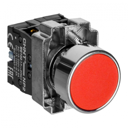 574843 Кнопка управления NP2-BA42 без подсветки красн. 1НЗ IP40 CHINT 