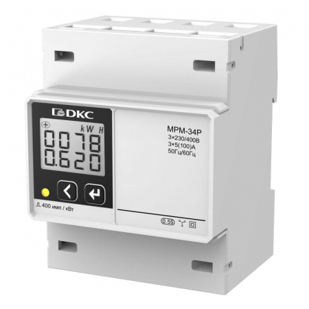 MPM-34P Устройство измерительное многофункциональное МРМ LCD дисплей на DIN-рейку DKC 