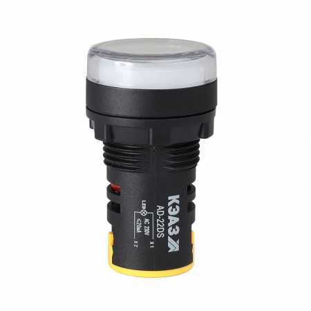 Лампа AD22DS(LED) матрица 22мм 24В AC/DC бел. КЭАЗ 303926