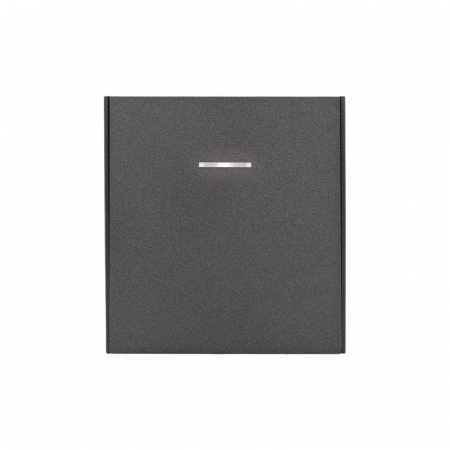 KR-78-0713-6 Выключатель 1-кл. СП STRONG MIELE 10А с подсветкой графит Kranz 