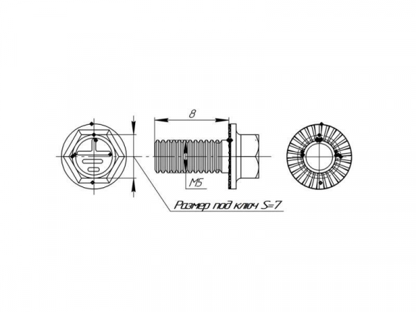 wm5x8 Винт М5х8 EKF 