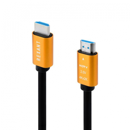 17-6103 Кабель HDMI - HDMI 2.0 1.5м (GOLD) Rexant 