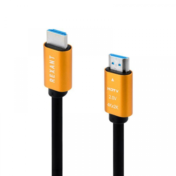 17-6103 Кабель HDMI - HDMI 2.0 1.5м (GOLD) Rexant 