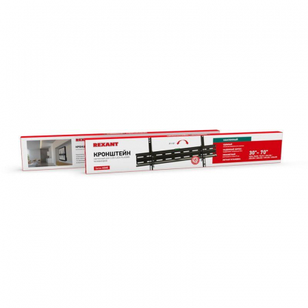 38-0090 Кронштейн для LED телевизора 30-70дюйм ультратонкий наклонный Rexant 