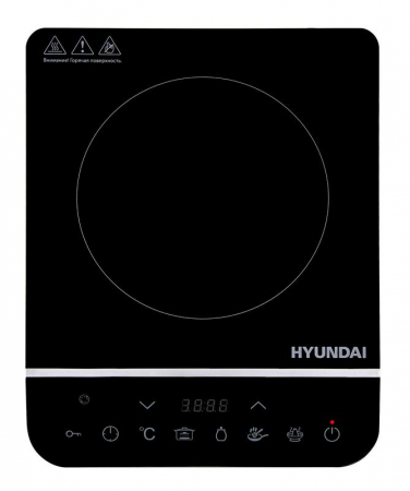 1358598 Плита индукционная HYC-0104 (настольная) черн. стеклокерамика HYUNDAI 