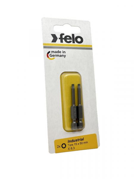 03615536 Бита Е6.3 TX15х50 Industrial (блист.2шт) FELO 