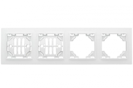 ERM-G-304-10 Рамка 4-м Минск горизонтальная бел. Basic EKF 