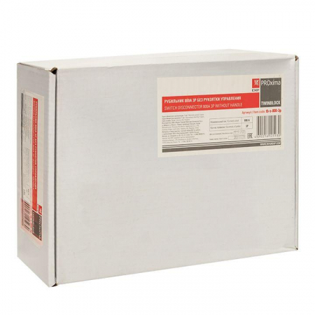 tb-s-800-3p Рубильник 3п 800А без рукоятки управления TwinBlock PROxima EKF 