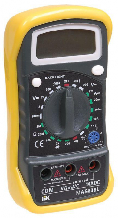 TMD-3L-838 Мультиметр цифровой Master MAS838L IEK 