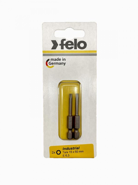 03615536 Бита Е6.3 TX15х50 Industrial (блист.2шт) FELO 