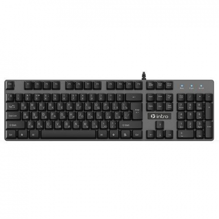 Б0060192 Клавиатура KG480 игровая проводная металл. с подсветкой черн. Intro 