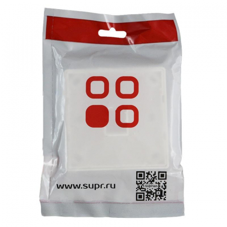 10-0333-1 Панель лицевая 1 порт 80х80 Keystone шторка (DIY) SUPRLAN 