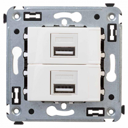 4400543 Устройство зарядное USB СП Avanti "Белое облако" DKC 