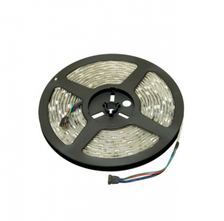 1000989 Лента светодиодная PLS 5050/60-12V 14.4Вт/м 3000К тепл. бел. IP20 (уп.5м) JazzWay 