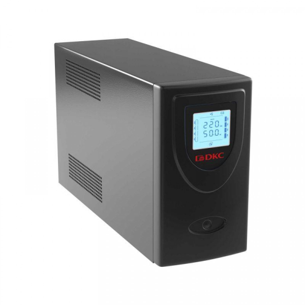 INFOLCD2000SI Источник бесперебойного питания ИБП линейно-интерактивный Info LCD 2000В.А/1200Вт 1/1.2xIEC C13 2xSchuko USB + RJ45 LCD 2x9A.ч DKC 