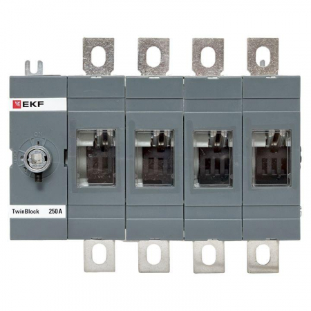 tb-s-250-4p Рубильник 4п 250А без рукоятки управления TwinBlock EKF 