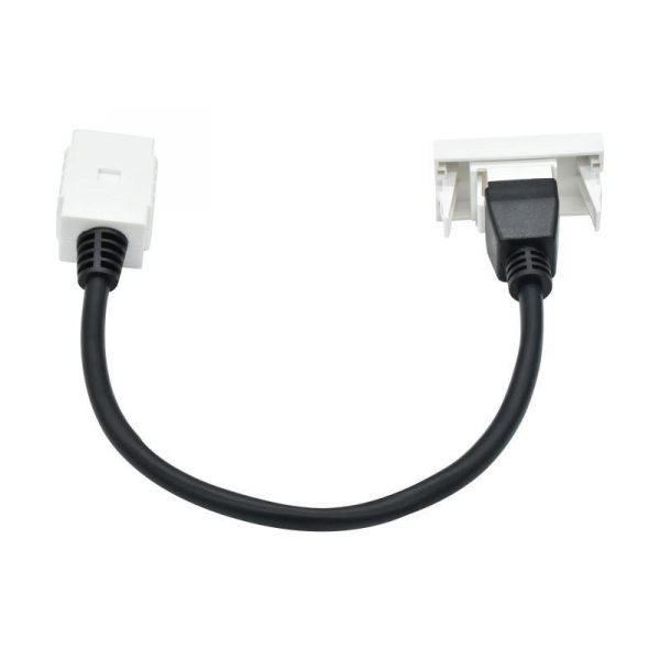 PR-KK40D-RH-0-1-K01 Розетка 1мод. HDMI M/M РКМ-10-00-П бел. PRIMER IEK 