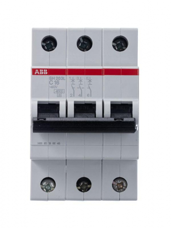 2CDS243001R0164 Выключатель автоматический модульный 3п C 16А 4.5кА SH203L C16 ABB 
