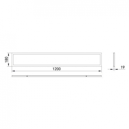 Б0026973 Светильник светодиодный SPO-7-40-6K-P (4) 40Вт 6500К 1200х180х19 призма Эра 