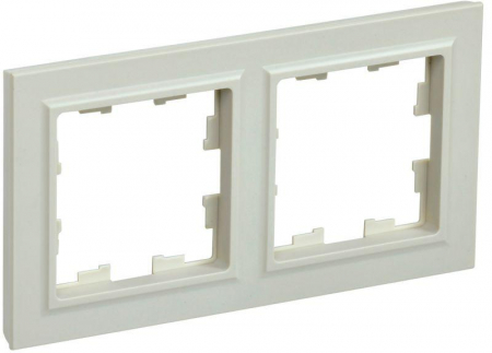 BR-M22-K10 Рамка 2-м BRITE РУ-2-БрКр беж. IEK 