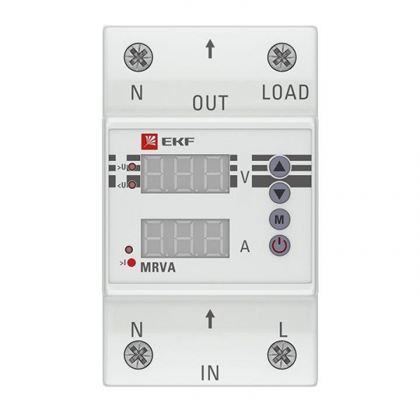 MRVA-40A Реле напряжения и тока с дисплеем MRVA 40А PROxima EKF 