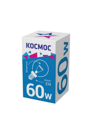 LKsmSSpCL60E14v2 Лампа накаливания Шар 60Вт E14 прозр. Космос 