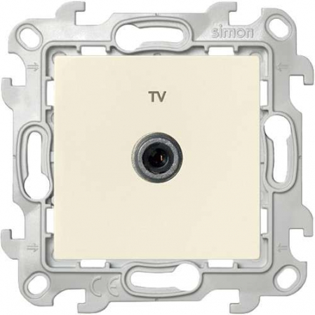 2450477-031 Розетка телевизионная одиночная TV СП Simon 24 IP20 механизм сл. кость Simon 