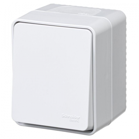 ATN540115 Выключатель кнопочный 1-кл. ОП AtlasDesign PROFI IP54 10АХ бел. SE 
