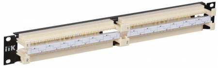 CP100-1U110 Кросс-панель  19дюймов 100-парная 1U 110т. ITK 