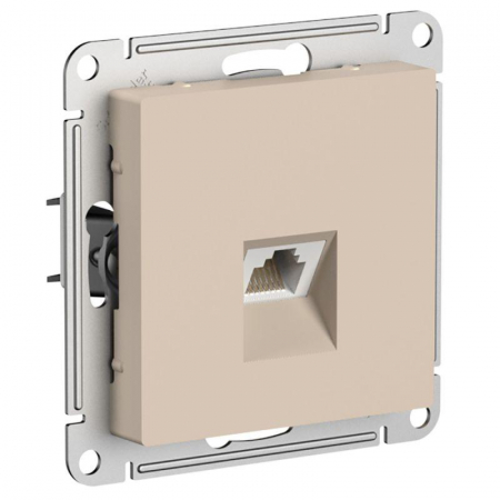 ATN001283 Розетка компьютерная AtlasDesign RJ45 кат.5E механизм песочн. SE 