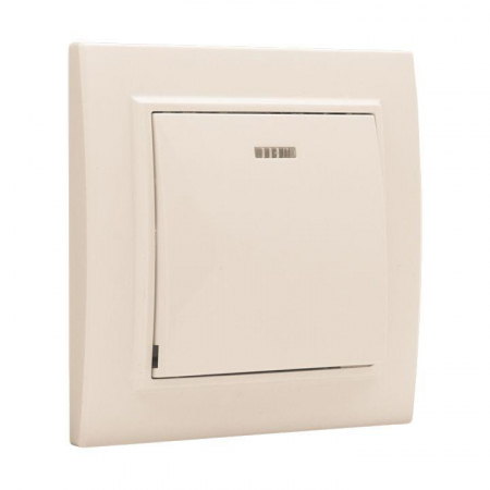 ERV10-121-20 Выключатель 1-кл. СП Минск 10А IP20 с индикатором беж. EKF 
