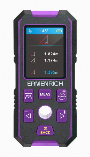 Детектор скрытой проводки Ping SM90 фиолет. Ermenrich 83842