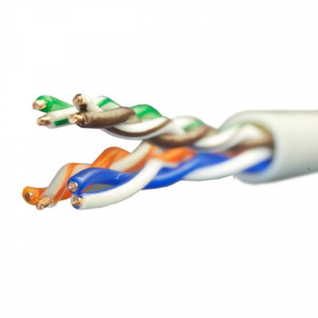 01-0328-9 Кабель витая пара U/UTP кат.5E 4х2х24AWG solid Cu PVC Standart (м) SUPRLAN 